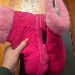 PINK BOOTS